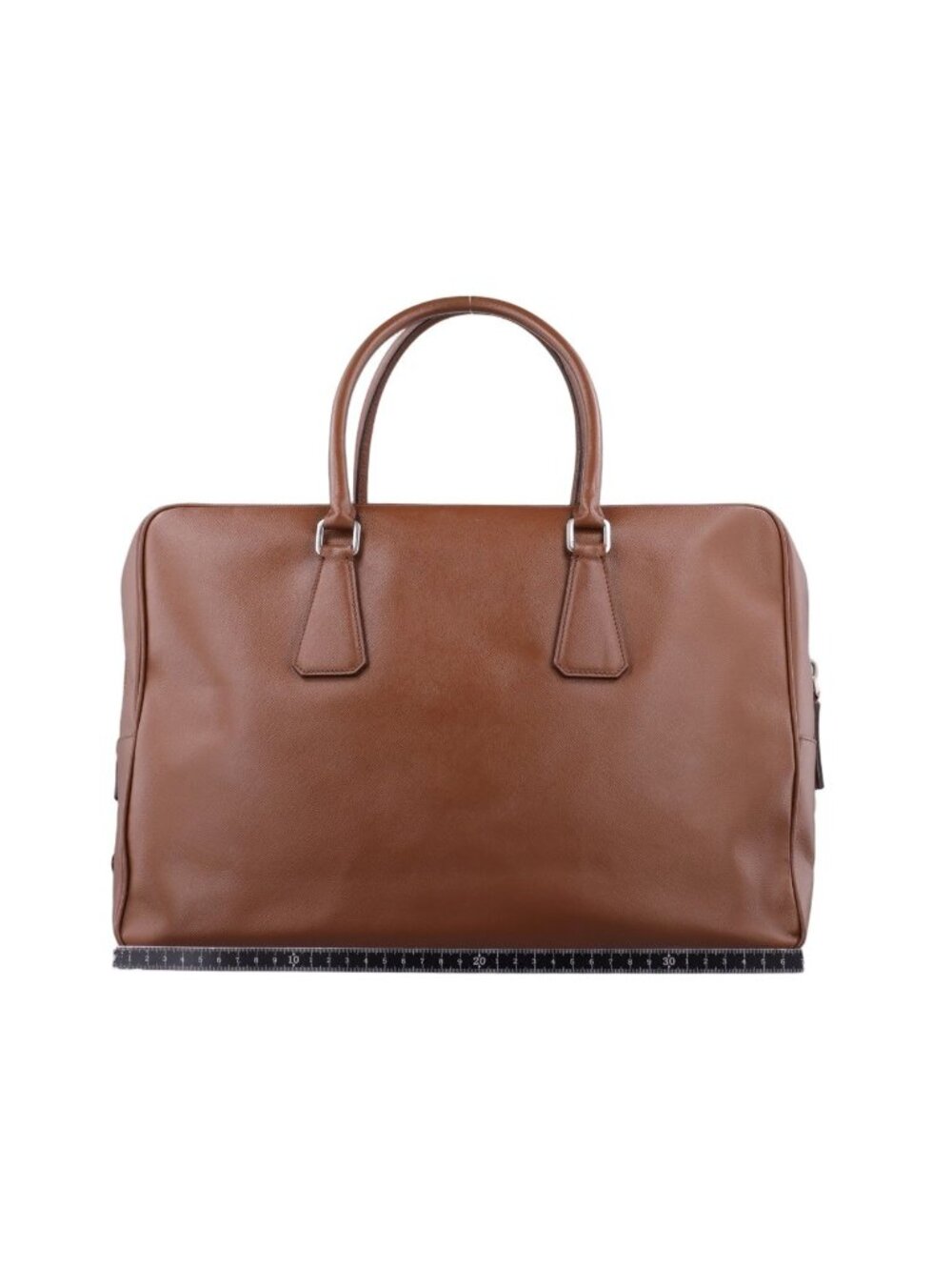 ★SOLD★ Prada Business Briefcase Brown Saffiano Leather - Picture 2 of 15